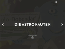 Tablet Screenshot of dieastronauten.net